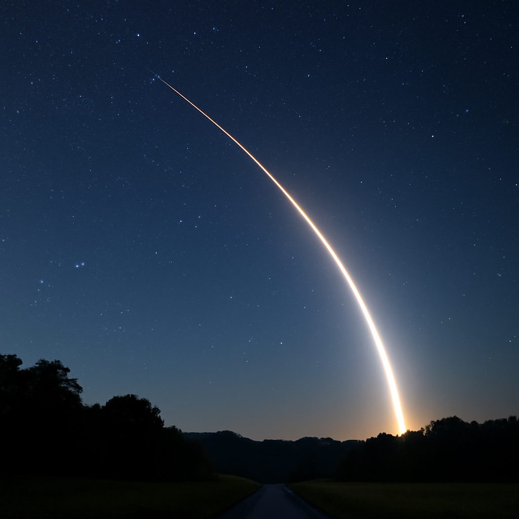 SpaceX Starlink Launch Shines Over NC Morning Sky
